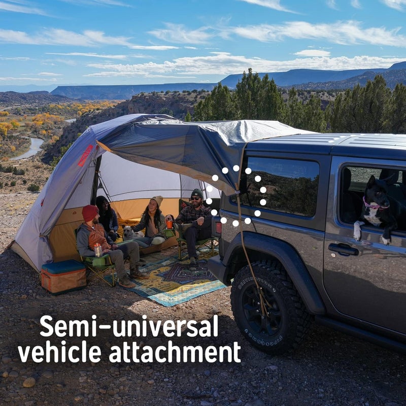 Kelty Caboose 4P Tent and Vehicle Awning Shelter Universal Attachment for Vans Trucks SUVs Standing Height Door Massive Vestibule Fully Freestanding Designed in Sunny Colorado 2023 - Image 5