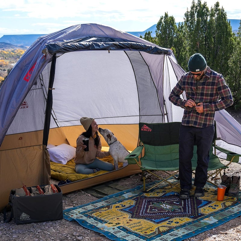 Kelty Caboose 4P Tent and Vehicle Awning Shelter Universal Attachment for Vans Trucks SUVs Standing Height Door Massive Vestibule Fully Freestanding Designed in Sunny Colorado 2023 - Image 2