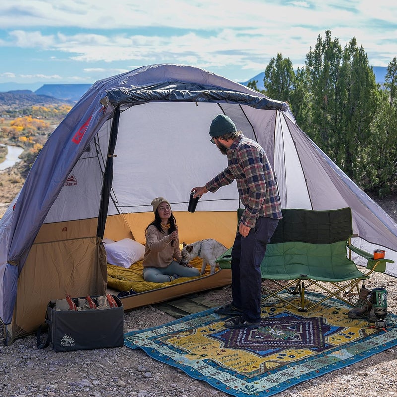 Kelty Caboose 4P Tent and Vehicle Awning Shelter Universal Attachment for Vans Trucks SUVs Standing Height Door Massive Vestibule Fully Freestanding Designed in Sunny Colorado 2023 - Image 3