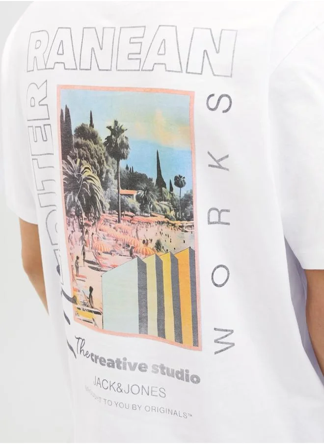 JACK & JONES Jack & Jones Graphic Print Short Sleeve T-Shirt