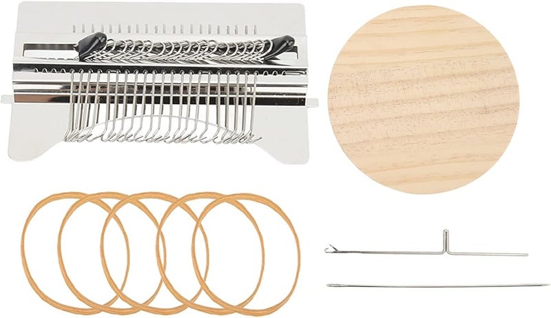 Pine Wood Mini Loom Machine DIY Knitting Weaving Tool For Clothing Repair Crafting - Image 1