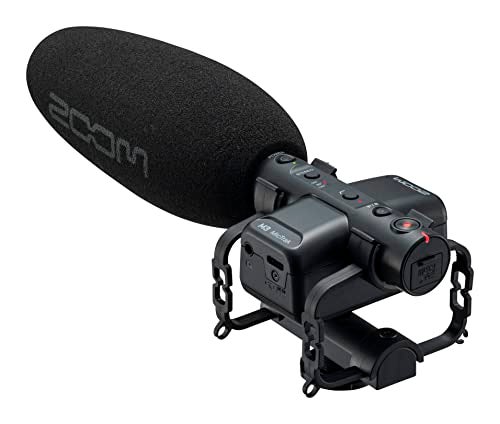 Zoom M3 MicTrak Stereo On-Camera Shotgun Microphone with 32-Bit Float, 90 degree, 120 degree, and MONO Mode, Shockmount, USB Microphone Compatible, and Battery Powered - Image 1