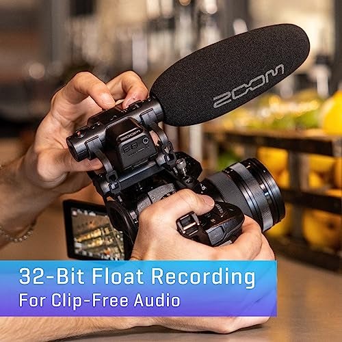 Zoom M3 MicTrak Stereo On-Camera Shotgun Microphone with 32-Bit Float, 90 degree, 120 degree, and MONO Mode, Shockmount, USB Microphone Compatible, and Battery Powered - Image 2