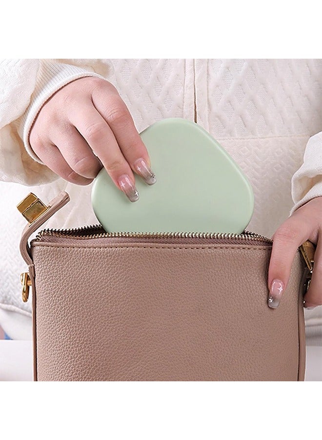 Portable Makeup Mirror, Travel Cosmetic Organizer Box, Compact Beauty Storage Case, Stylish Vanity Mirror with Hidden Compartment, for Women, 1.34 Inches APS PC - Image 3