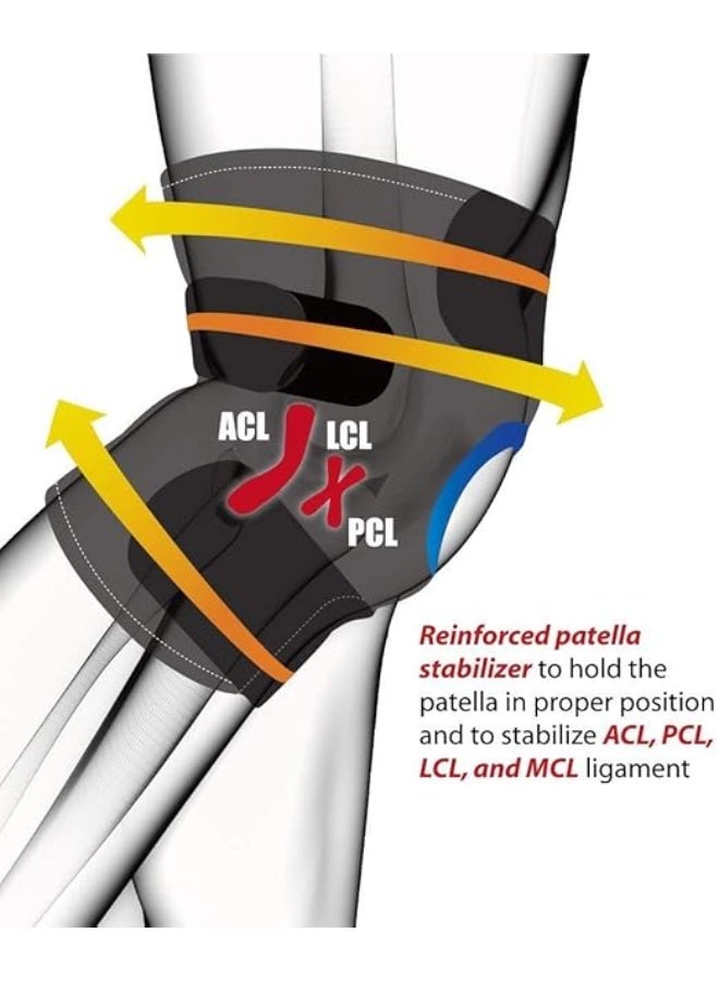 Neoprene Open-Patella Knee Brace - Adjustable Support for Arthritis Pain Relief - Durable & Practical for Daily Use - Image 3