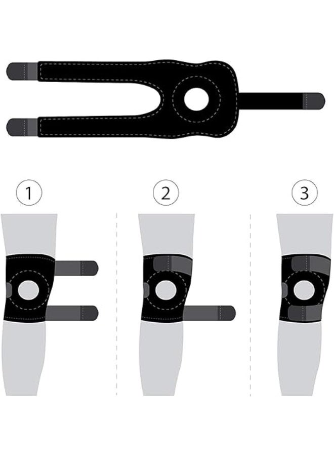Neoprene Open-Patella Knee Brace - Adjustable Support for Arthritis Pain Relief - Durable & Practical for Daily Use - Image 2