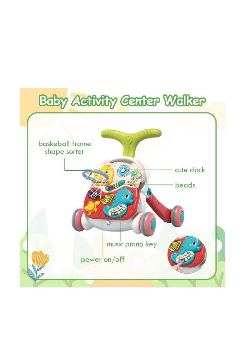 Musical Stroller 3 In1 Walker , Game Table And Game Board