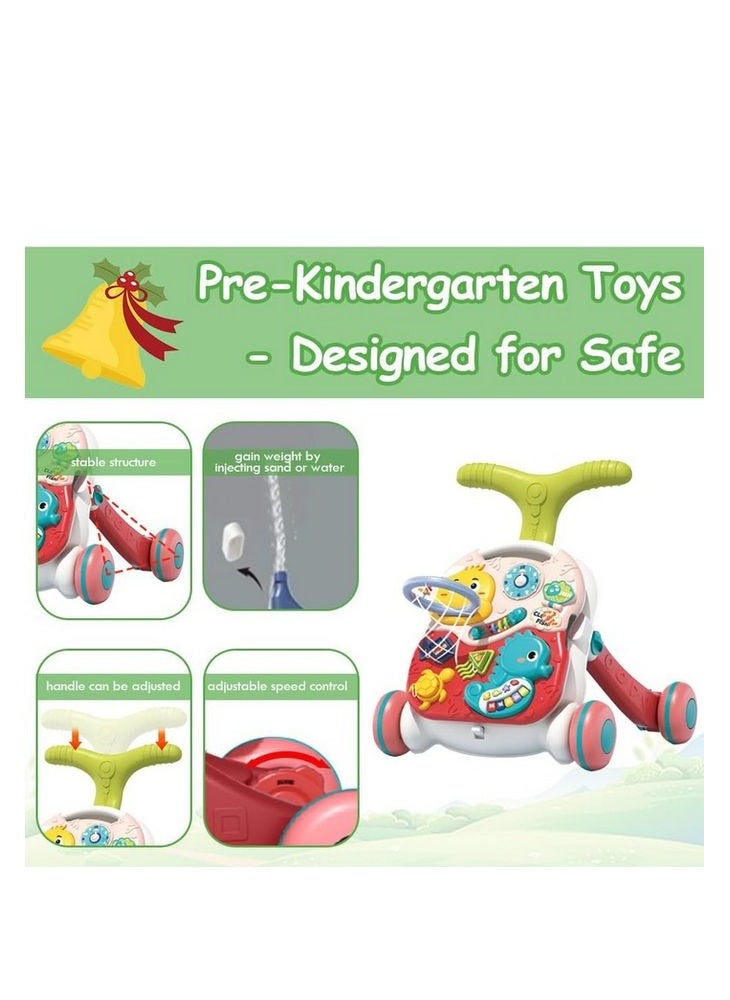 Musical Stroller 3 In1 Walker , Game Table And Game Board