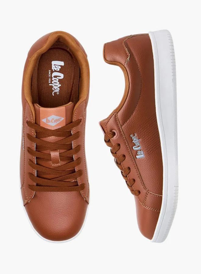 لي كوبر حذاء رجالي برباط بتصميم متباين