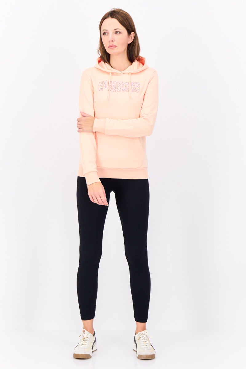 PUMA Women Regular Fit Long Sleeve Outdoor Sweatshirts, Peach  - Image 2