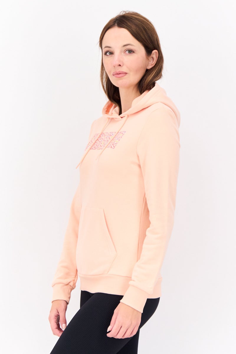 PUMA Women Regular Fit Long Sleeve Outdoor Sweatshirts, Peach  - Image 3