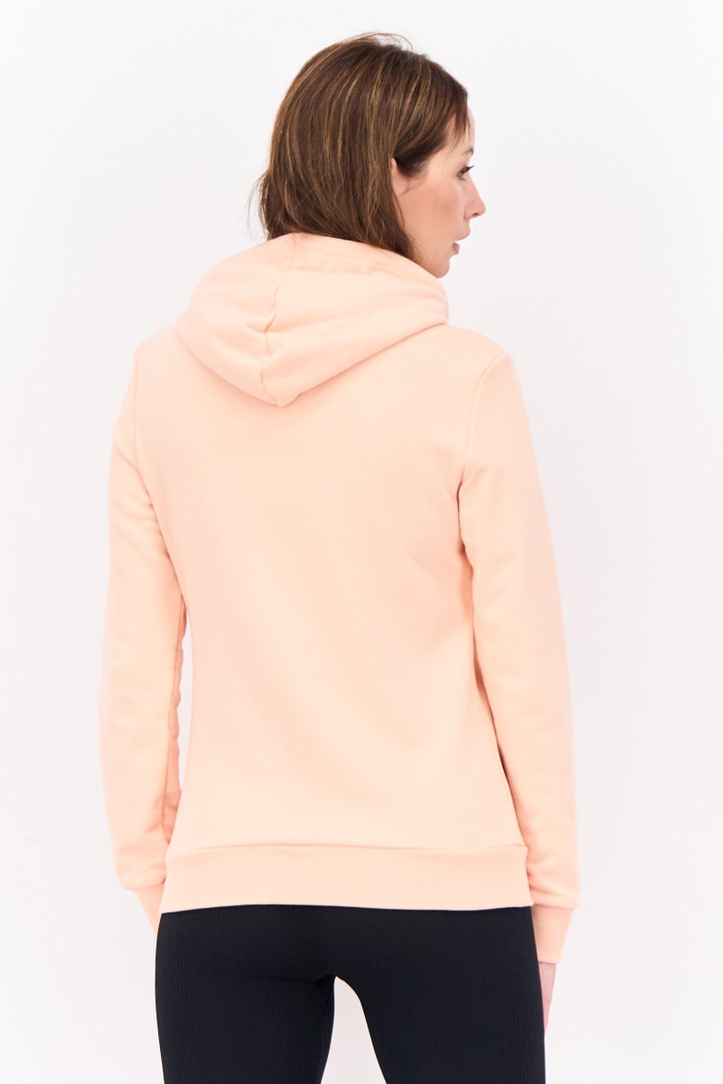 PUMA سويت شيرتات نسائية بأكمام طويلة وقصة عادية، خوخي - Image 4