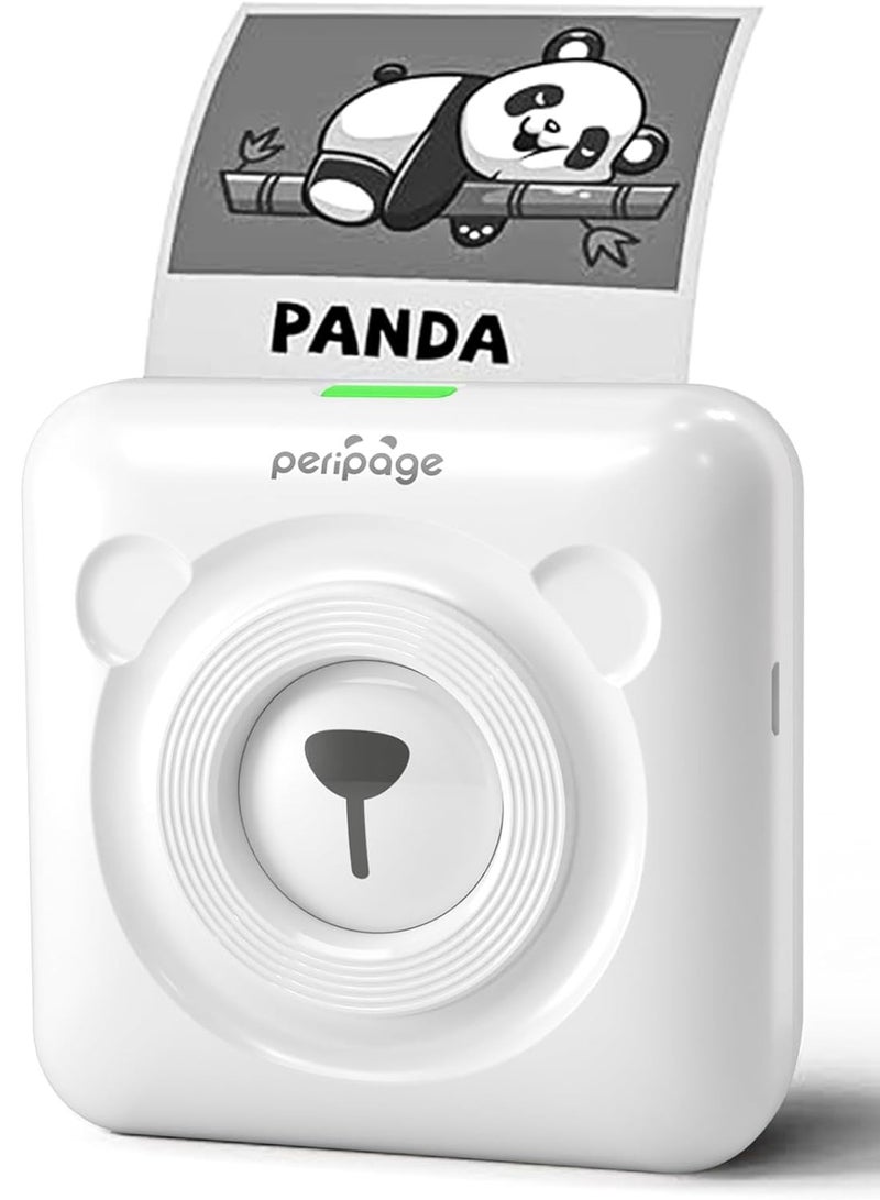 PeriPage Bisofice PeriPage Mini Printer, PeriPage A6 Pro 304DPI, Pocket HD Wireless BT Thermal Printer Picture Photo Label Memo Notes Journal Receipt Paper Instant Printer Sticker AR Photo Inkless Printing - Image 1