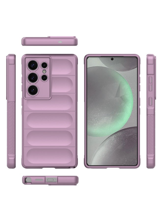 Phantom Shield Silicone Case with Anti-Scratch Soft Microfiber Lining, High Resilience Rubber Full Body Shockproof Cover Compatible with Samsung Galaxy S25 Ultra (Lavender) - Image 2