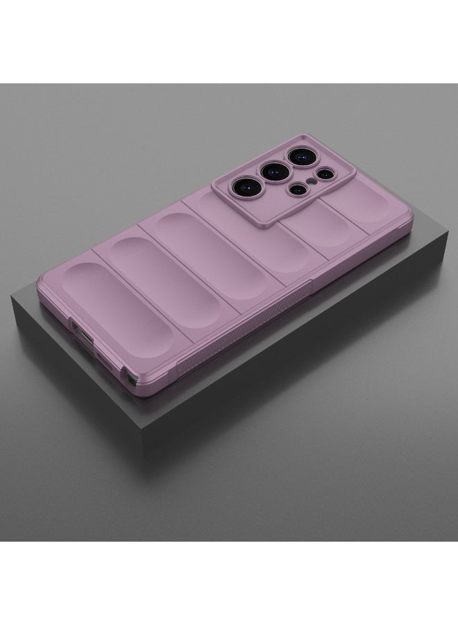 Phantom Shield Silicone Case with Anti-Scratch Soft Microfiber Lining, High Resilience Rubber Full Body Shockproof Cover Compatible with Samsung Galaxy S25 Ultra (Lavender) - Image 3