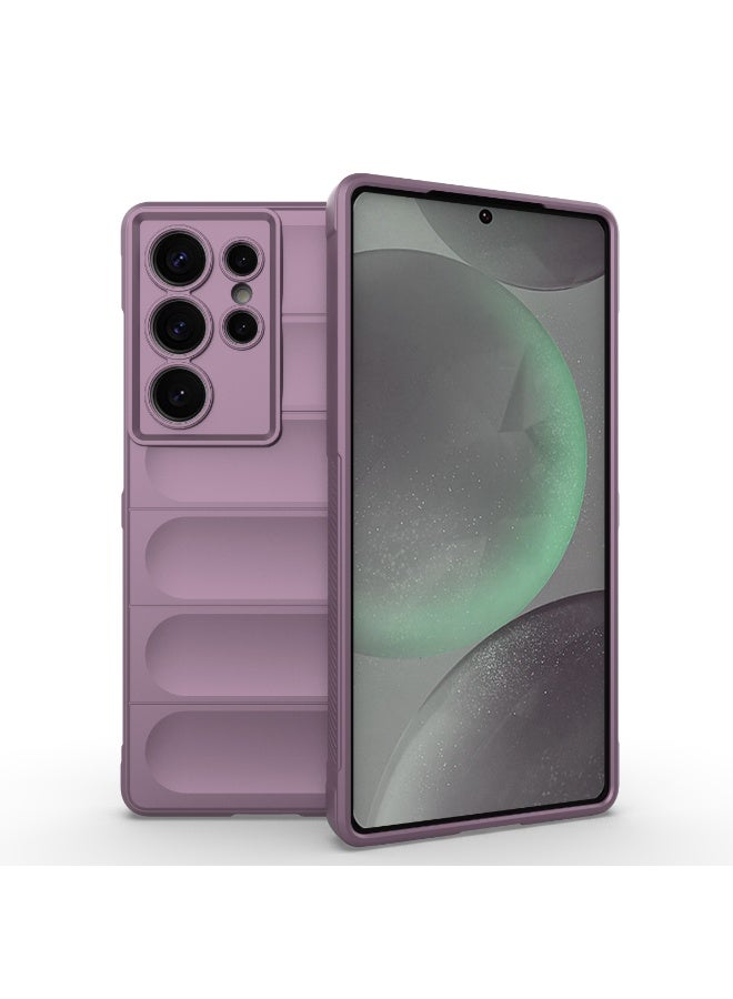 Phantom Shield Silicone Case with Anti-Scratch Soft Microfiber Lining, High Resilience Rubber Full Body Shockproof Cover Compatible with Samsung Galaxy S25 Ultra (Lavender) - Image 1