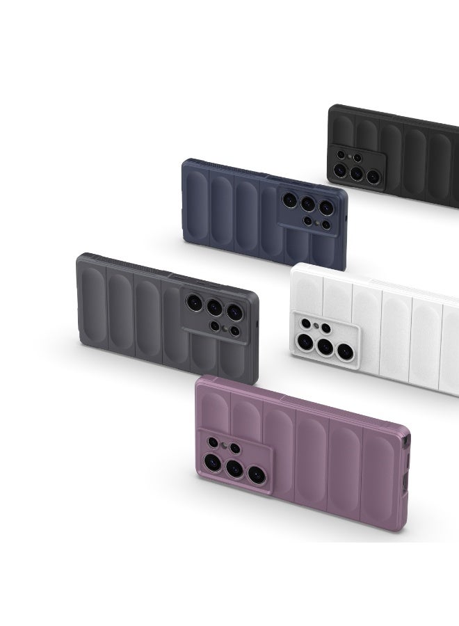 Phantom Shield Silicone Case with Anti-Scratch Soft Microfiber Lining, High Resilience Rubber Full Body Shockproof Cover Compatible with Samsung Galaxy S25 Ultra (Lavender) - Image 4