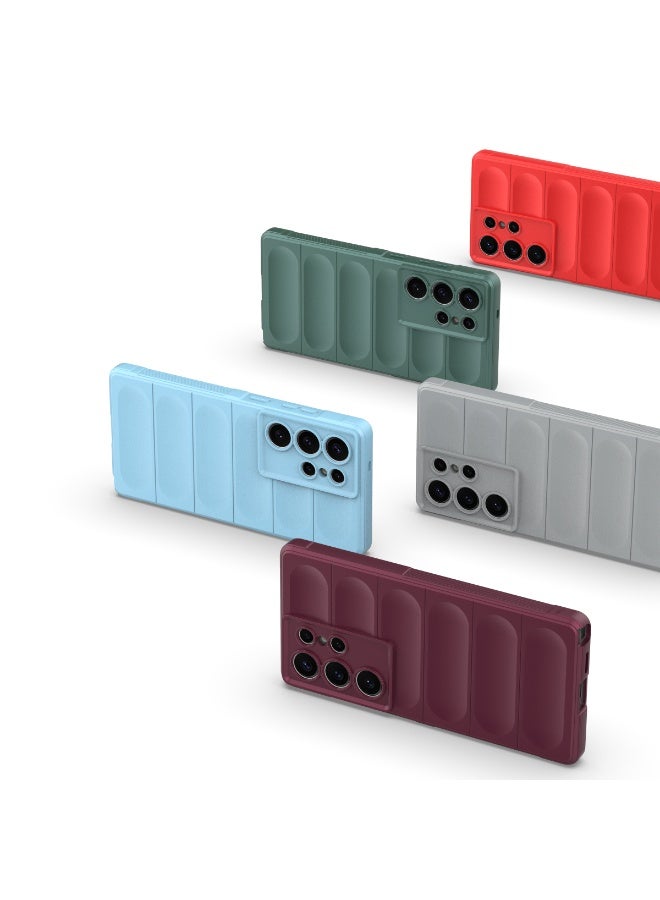 Phantom Shield Silicone Case with Anti-Scratch Soft Microfiber Lining, High Resilience Rubber Full Body Shockproof Cover Compatible with Samsung Galaxy S25 Ultra (Lavender) - Image 5