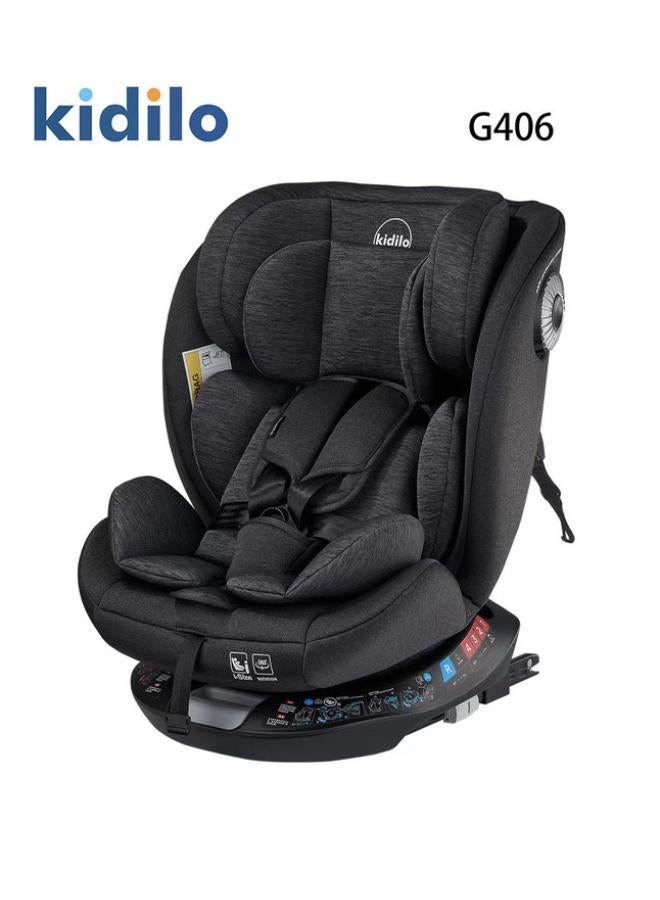Kidilo 360° Rotating Car Seat with Isofix-  holds from 0 to 36 kilograms