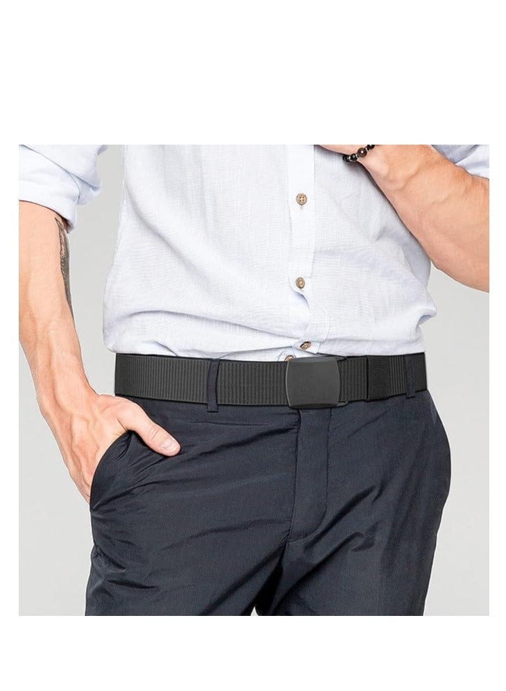 Tango Men's Nylon Tactical Belt - Webbing Canvas, Military Belt With Plastic Buckle - Adjustable Strap To Make Comfortable Fit. (Brown Black) - Image 3