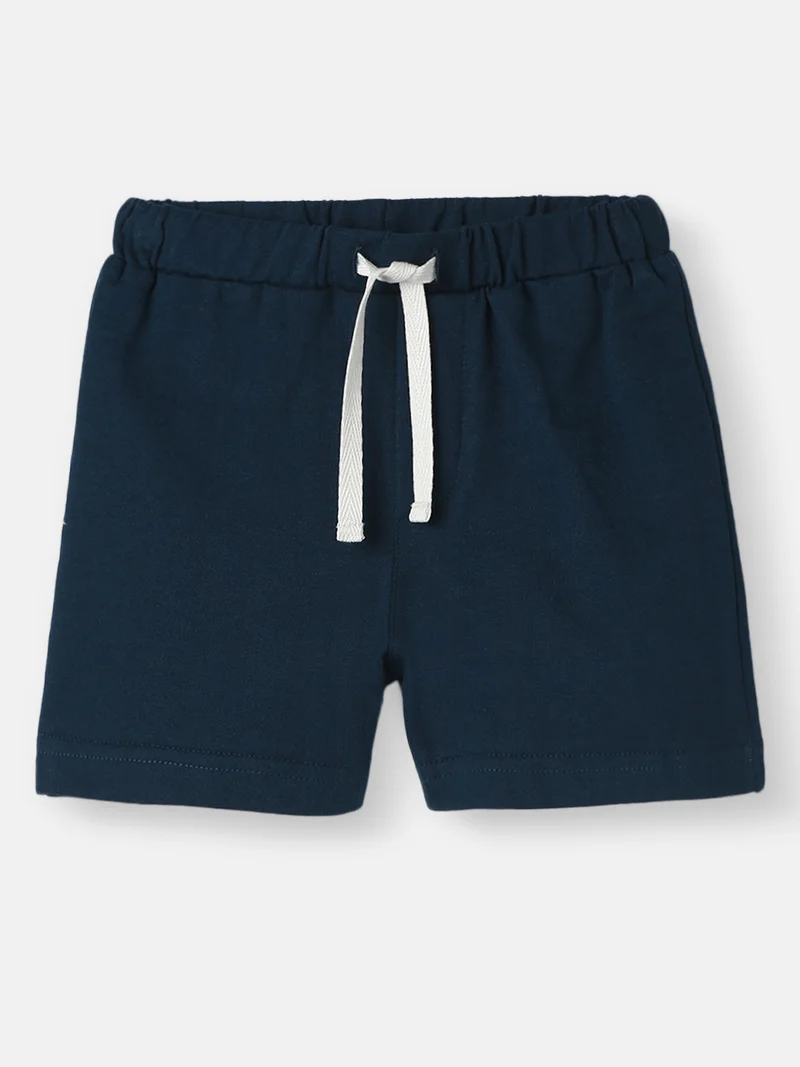 Nautinati  Nautinati Boys’ Striped Cotton T-shirt and Shorts | Cotton | Age 3 - 24 Months  | Best Price UAE