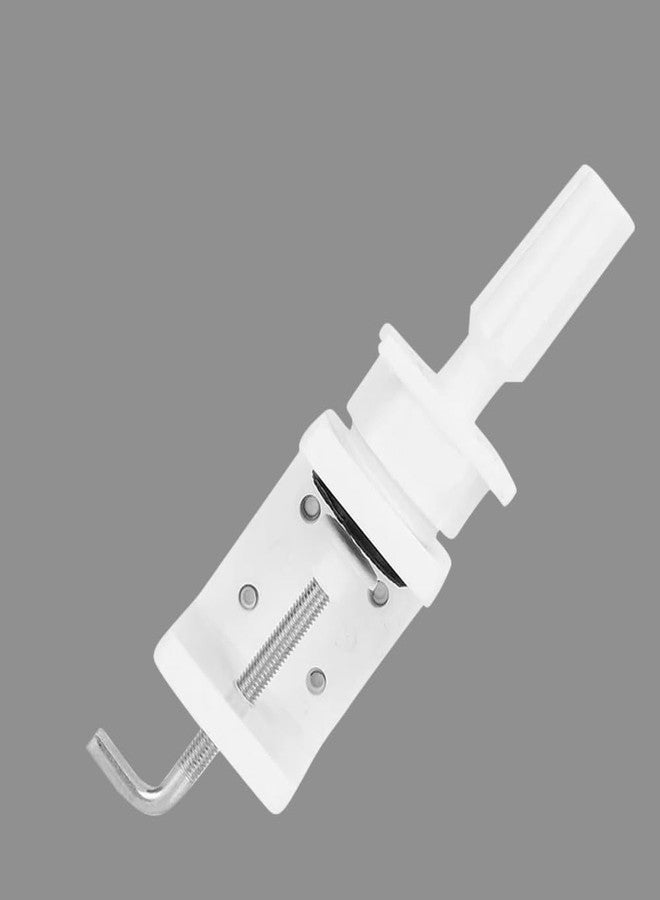 BLUSHIA White Color Head Stand Holder, 1 Pack Cosmetology Manikin Stand Mannequin Head Holder Clamp - Image 1