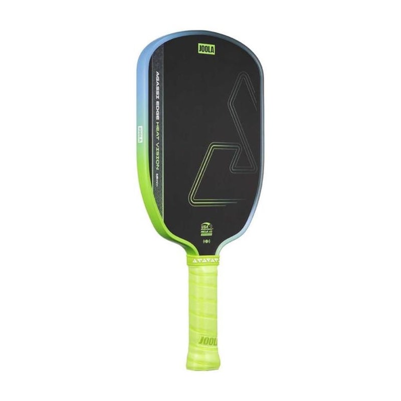 JOOLA Agassi Heat Vision 16mm Pickleball Paddle - New Shape w/Extended Sweet Spot - Textured Carbon Fiber Surface for Spin - SK Film for Less Vibration - USAP Approved - NFC Chip Enabled - Image 1