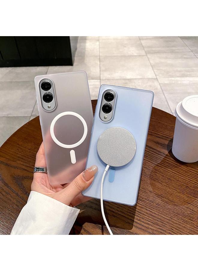 اس-توب جراب لهاتف Samsung Galaxy S25 Edge 5G Ice Fog MagSafe PC Phone Case - Image 4