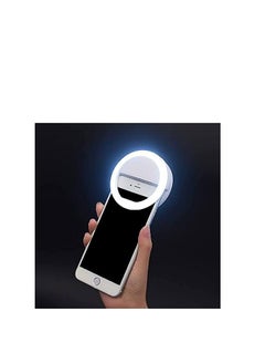 MAGBA Portable LED Selfie Ring Light for All Smartphones | Enhanced Ring Light for Tablets with 3 Brightness Levels for Photography and Video Calling (Smartphones, Laptops, Tablets with LED Light)
