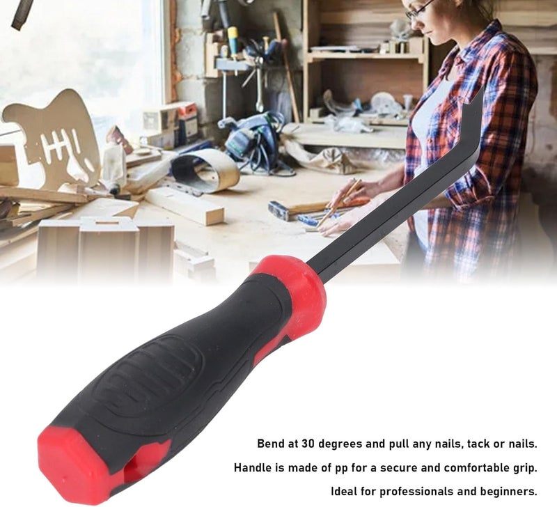 Heavy Duty Staple Puller, Nail Remover for Carpets Wood Flooring Furniture Architecture, Made of Cr V Steel with PP Handle for Easy Removal, Ideal and Beginners - Image 2