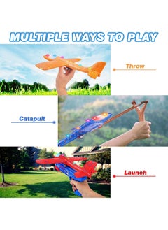 Swift 3 Pack Airplane Toy with Launcher, LED Foam Airplane Launcher Toy for Kids, 2 Flight Mode Airplanes Toys, Outdoor Toys for Boys Girls  - Image 3