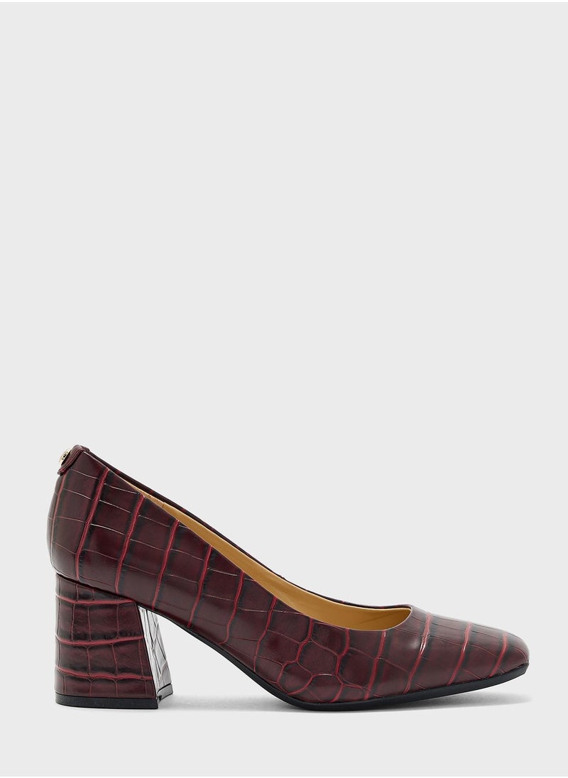 NINE WEST - Pointed Toe Low Heel Pumps - Image 1