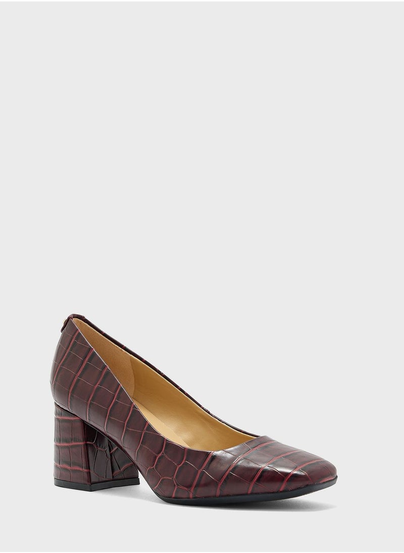 NINE WEST - Pointed Toe Low Heel Pumps - Image 1