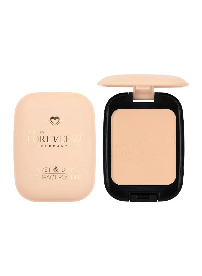 فور إيفر52 Forever52 Wet & Dry 2-in-1 Compact Powder with Sponge Applicator