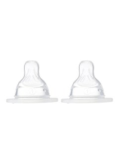 MAM Anatomic Dummy 1 Slow Flow – Silicone – Pack Of 2 – Transparent  - Image 4