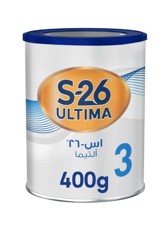 تركيبة S-26 ألتيما المرحلة 3 للنمو 400 غرام (1-3 سنوات) - تغذية متطورة للأطفال الصغار من أجل النمو والتطور