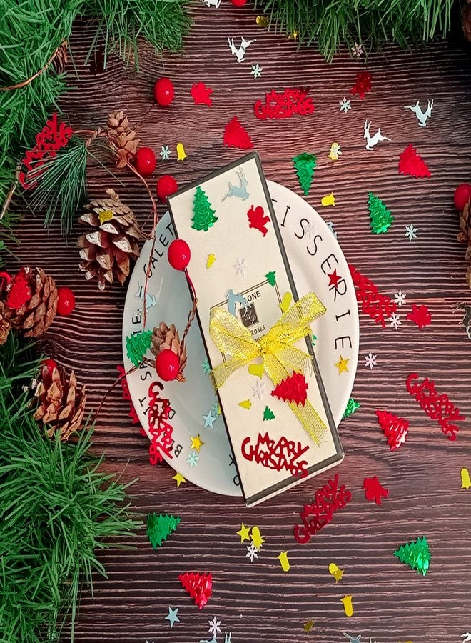 YUJUN GRACCEE 2200PCS Christmas Confetti Glitter Xmas Pentagram Tree Marry Christmas Mixed Foil Table Confetti Sequins for Christmas Party or DIY Decoration - Image 4