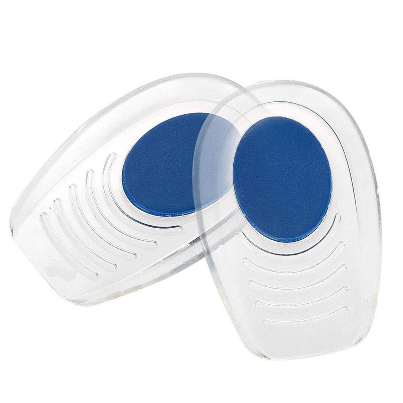 Sonew Silicone Gel Heel Cushion Insoles Spur Foot Pain Protectors Support Shoe Pad High Heel Inserts 1 Pair(S(7 * 10.5CM))