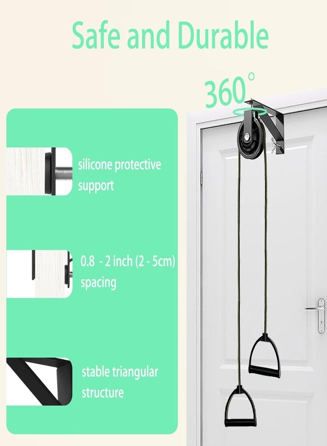 BTKASN Shoulder Pulley for Physical Therapy with Fixed Metal Bracket, Shoulder Pulley Over The Door Physical Therapy System, Over Door Exercise Pulley for Injury Rehab Recovery Stretching - Image 5