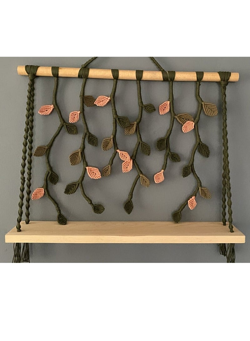 انتيكيانو رف حائط خشبي - Image 4