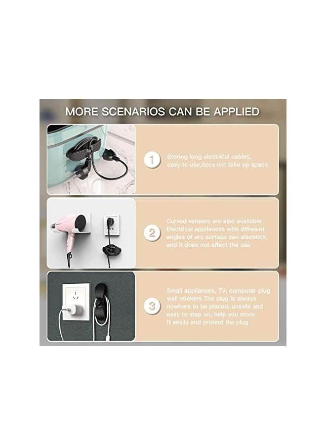 Mumoo Bear Organizer Cord Wrap Cord Holder Cable Organizer for Home and Kitchen Appliances Like Mixer, Blender, Coffee Maker, Pressure Cooker Air Fryer and Mobile cable (10, Multi)  - Image 5