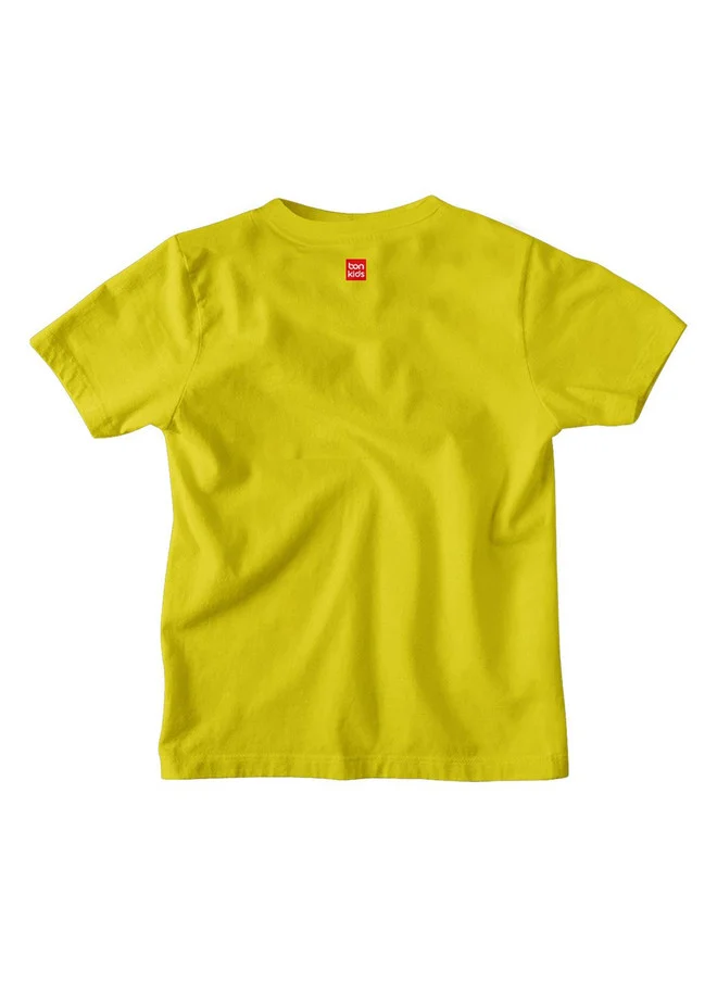 بونكيدز BONKIDS Boys Typography Printed Applique T-shirt