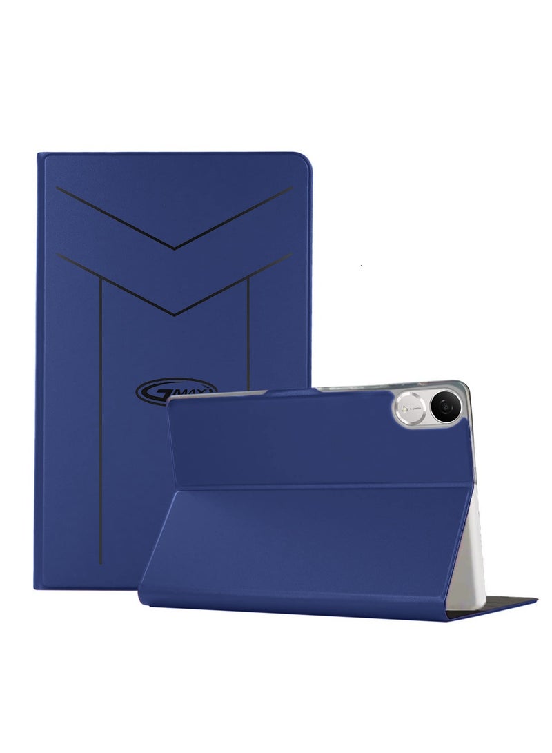 جيماكس هونر باد V9 11.5 4G 2024 (11.5 بوصة) غطاء غطاء فليب للإغلاق المغناطيسي من جلد البولي يوريثان - أزرق داكن - Image 1