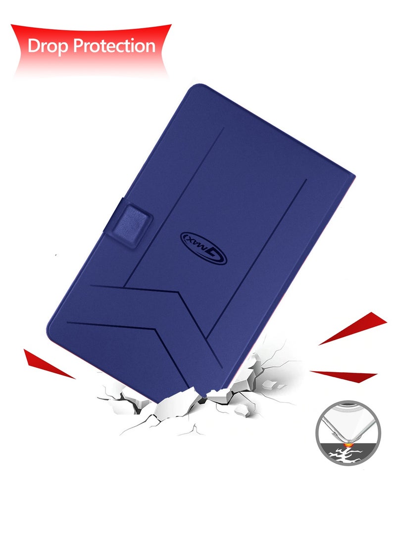 جيماكس هونر باد V9 11.5 4G 2024 (11.5 بوصة) غطاء غطاء فليب للإغلاق المغناطيسي من جلد البولي يوريثان - أزرق داكن - Image 4