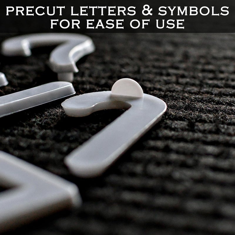 MAINEVENT Letter Board Plastic Letters Set 2 Inch, Letter Board Letters Only NO BOARD INCLUDED, White Large Felt Board Letters, Plastic Letters Letter Board, Felt Letter Board Letters Symbols - Image 3