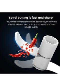 EMZJ Garlic Chopper Manual Rotate Vegetable Cutter Masher Slicer Fruit Crusher Kitchen Gadget Blenders Meat Grinder  - Image 4