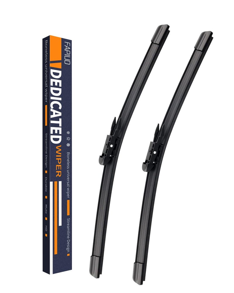 Replacement for BMW 320i 20132018328i 20102016335i 20102015M3 20152018AUDI A3A3 QUATTRO 20062013 Silent Wipers FAPIUO Front Windshie Wipers Pinch Tab 2419 Blade Set 2 Pack