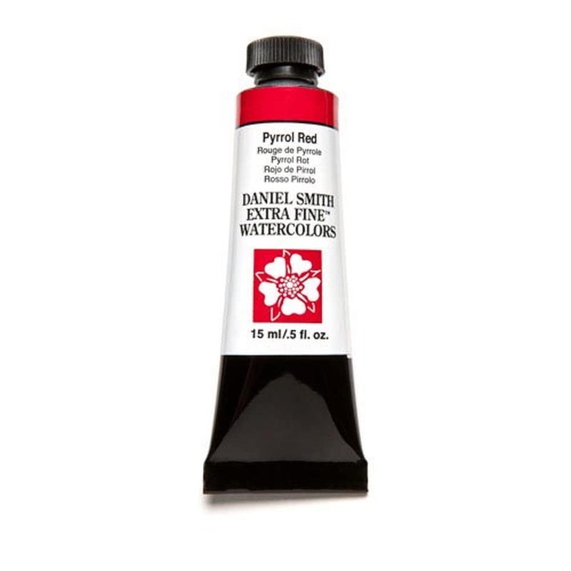Daniel Smith Extra Fine Watercolor 15ml Paint Tube, Pyrrol Red - Image 1