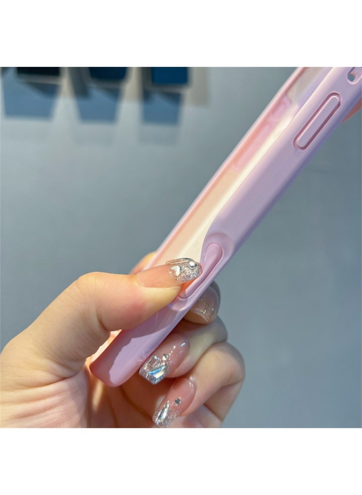 For iPhone 17 Pro Max Case Soft Microfiber Lining Liquid Silicone+PC Phone Cover with Wrist Strap - Black - Image 4