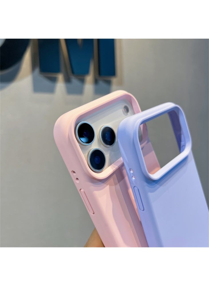 For iPhone 17 Pro Max Case Soft Microfiber Lining Liquid Silicone+PC Phone Cover with Wrist Strap - Black - Image 3